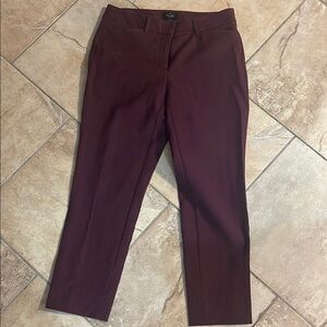 White House Black Market Burgundy Trousers